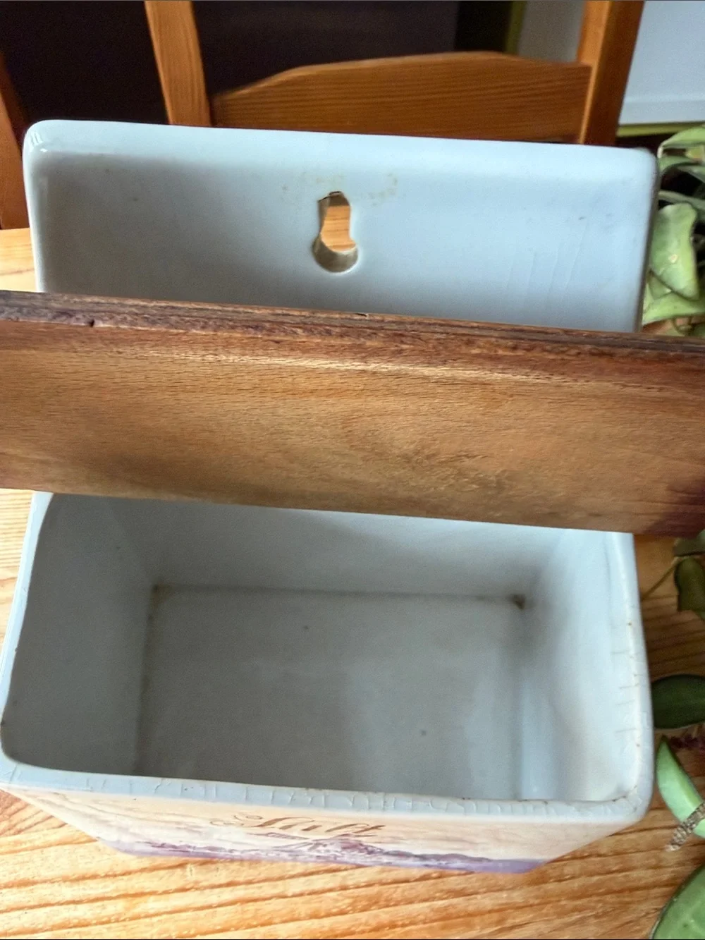 Vintage Ceramic Salt Box